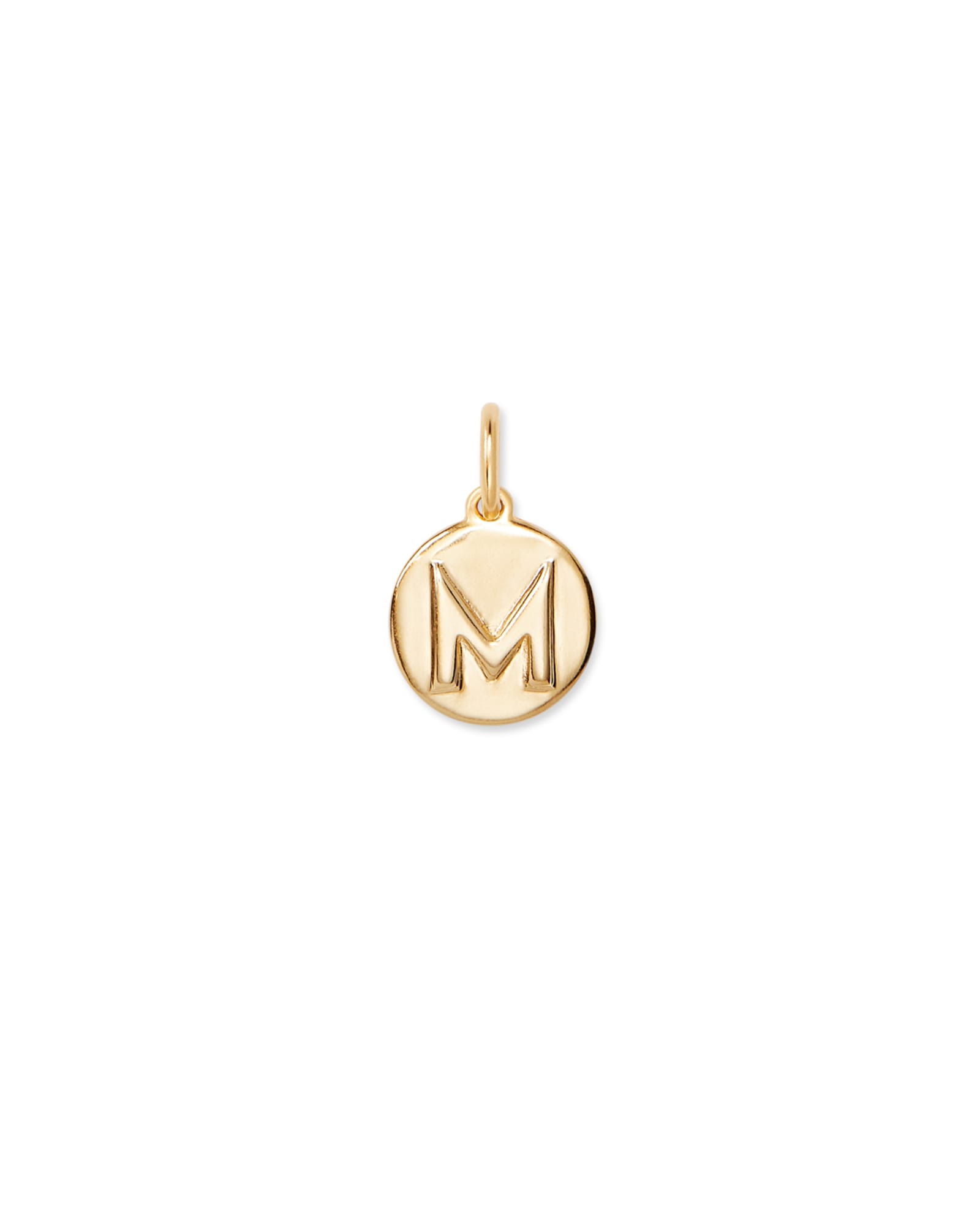 Kendra Scott Letter M Coin Charm in 18k Gold Vermeil | Metal
